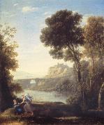 Claude Lorrain Landscape with Hagar and the Angel oil